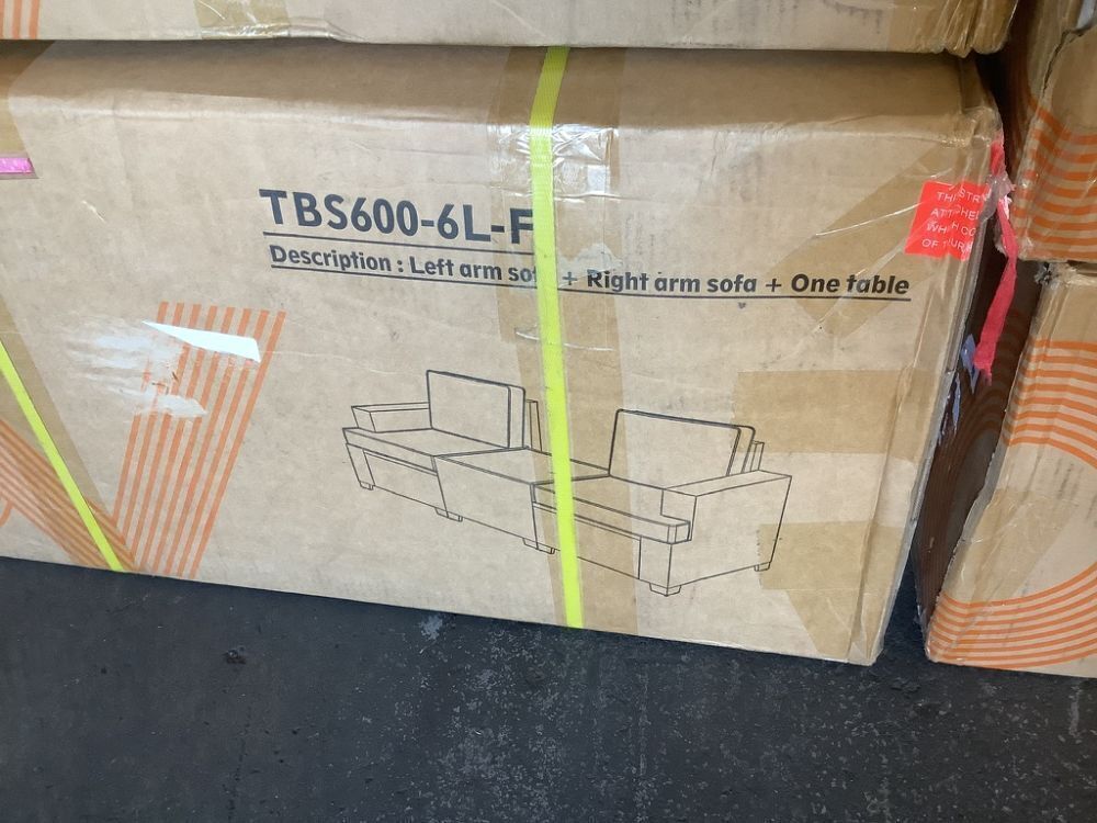 Wicker Sectional Patio Furniture Set with 54" Fire Pit Table - Similar to Stock Photo, 1 Extra Side Table, 1 Extra Chair, 4 Ottomans, No Corner Pieces & Only 1 Coffee Table - Image 11 - Lot 4JF