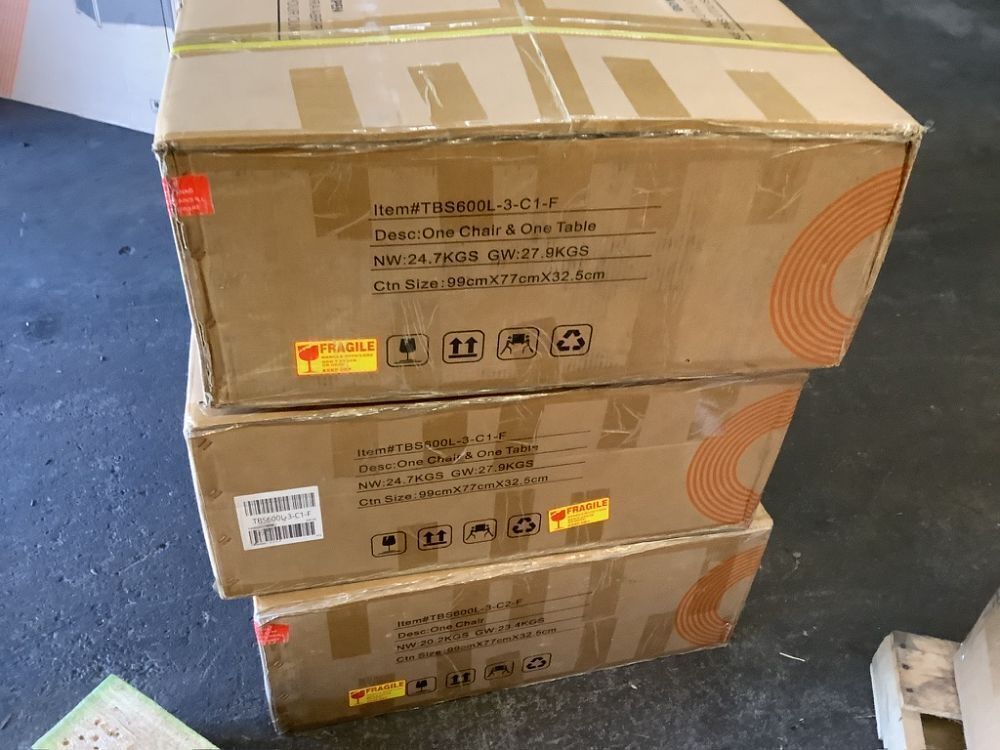 Wicker Sectional Patio Furniture Set with 54" Fire Pit Table - Similar to Stock Photo, 1 Extra Side Table, 1 Extra Chair, 4 Ottomans, No Corner Pieces & Only 1 Coffee Table - Image 12 - Lot 4JF