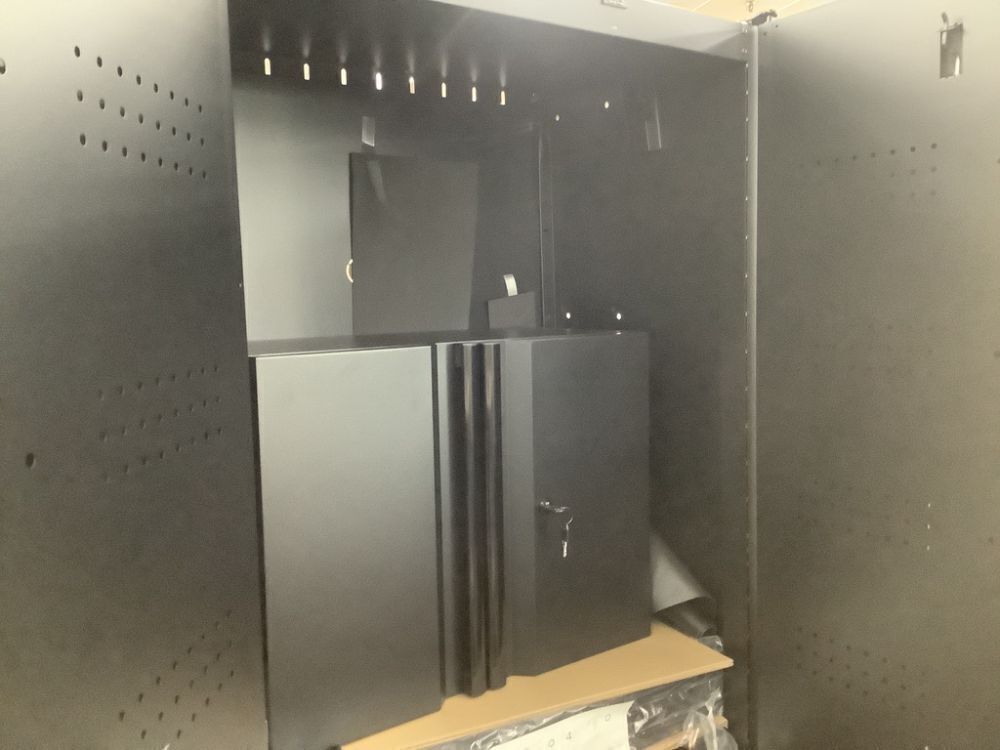 Husky 3-Piece Regular Duty Welded Steel Garage Storage System in Black - Dented - Image 3 - Lot 9JF