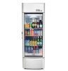 Premium LEVELLA 9.0 cu. ft. Commercial Upright Display Refrigerator Glass Door Beverage Cooler in Silver - Thumbnail 1
