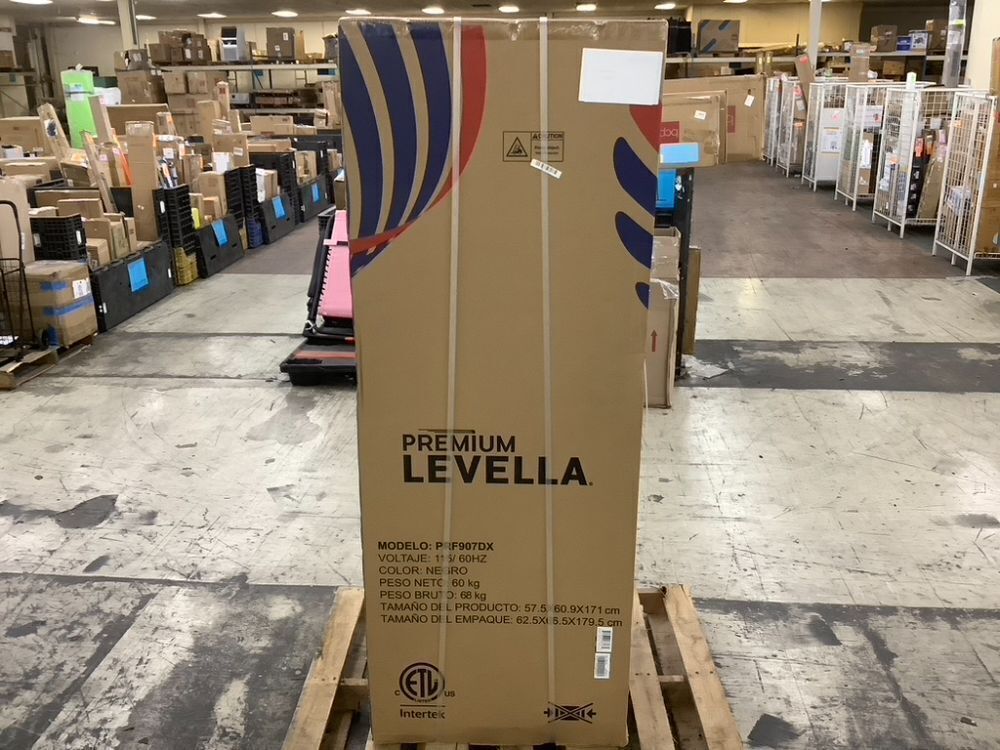 Premium LEVELLA 9.0 cu. ft. Commercial Upright Display Refrigerator Glass Door Beverage Cooler in Silver - Image 2 - Lot 11JF