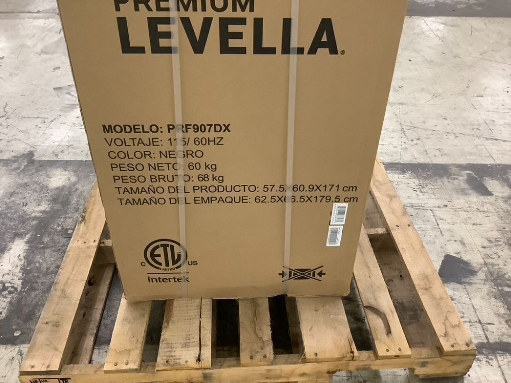 Premium LEVELLA 9.0 cu. ft. Commercial Upright Display Refrigerator Glass Door Beverage Cooler in Silver - Image 3 - Lot 11JF