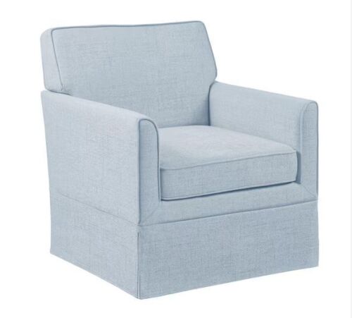 510 Design Paula Light Blue Arm Chair with Slipcover - Lot 28JF