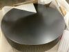 Polibi 31.5 in. Black Round MDF Coffee Table - Thumbnail 4