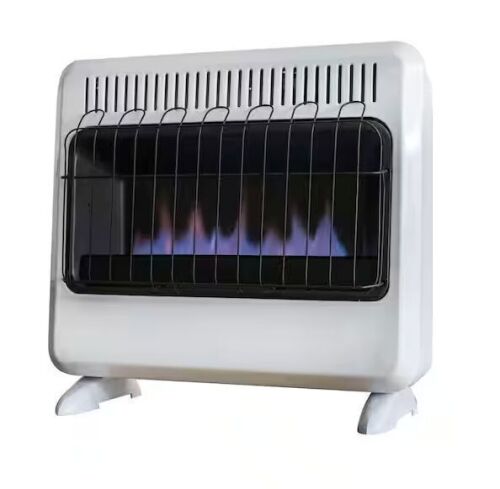 Mr. Heater 30,000 BTU Vent Free Blue Flame Natural Gas or Propane Dual Fuel Space Heater - Lot 51JF