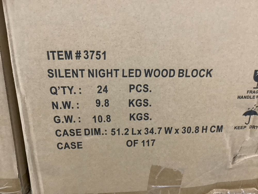 Pallet of Lighted Wooden Nativity Block Word Signs - 517 Total - Image 9 - Lot 55