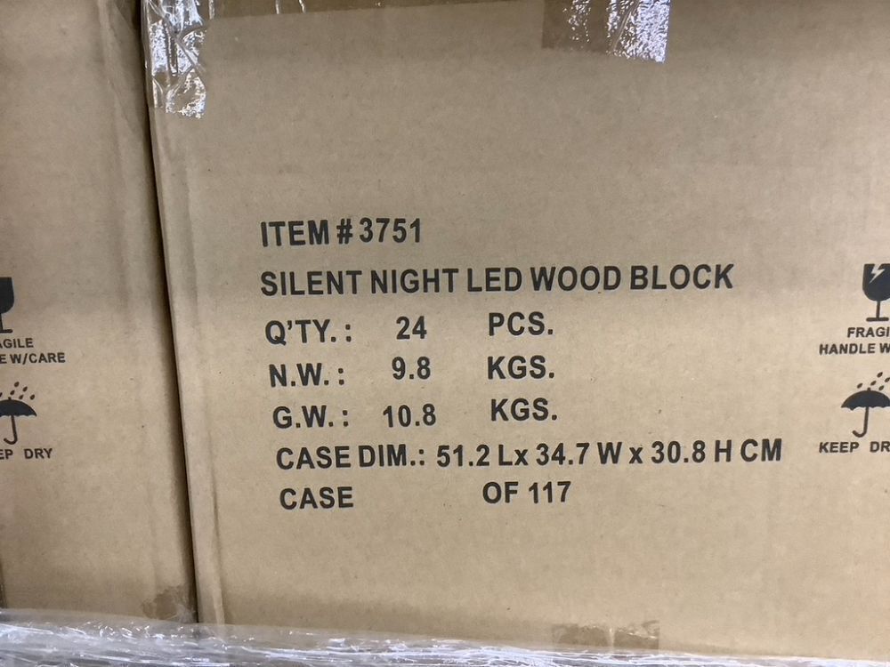 Pallet of Lighted Wooden Nativity Block Word Sign - 600 Total - Image 5 - Lot 56