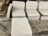 3 Armless Sectional Sofa Pieces with Storage (1 Has Damaged Hinges), 1 Ottoman & 1 Extra Cushion - Thumbnail 2