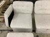 3 Armless Sectional Sofa Pieces with Storage (1 Has Damaged Hinges), 1 Ottoman & 1 Extra Cushion - Thumbnail 4