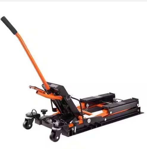 VEVOR Steel Hydraulic Motorcycle Jack Stand 1500 lb, 4.7 in.-15 in. Lifting Range - Lot 65JF