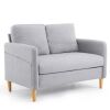 VINGLI 47" Loveseat Mid Century Modern Small Couch - Thumbnail 1