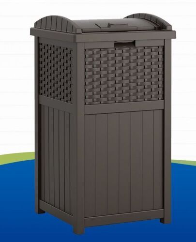 Suncast Outdoor Trash Hideaway 33 Gal - Lot 165JF
