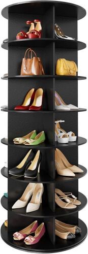 SpaceAid 7 Tier Rotating Shoe Rack Tower - Lot 167JF