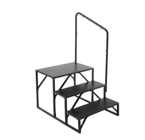 3-Step RV Stairs with Handrail, 440 lbs. Load Capacity - Lot 229JF