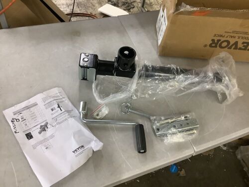 VEVOR Heavy Duty Swivel Bolt-on Trailer Jack, 5000 lbs. Dynamic Load Capacity, 14.3 in. Lift - Missing Connecting Plate - Lot 230JF