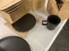 Stone Lain Celina Stoneware 16 Piece Dinnerware Set, Matte Black - Thumbnail 5