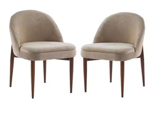 CHRISTOPHER KNIGHT HOME Eli Modern Chenille Upholstered Dining Chair, Set of 2 - Lot 291JF