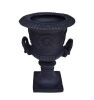 CHRISTOPHER KNIGHT HOME Tunlaw 18.75 in. W x 28.25 in. H Black Lightweight Concrete Garden Urn Planter - Thumbnail 1