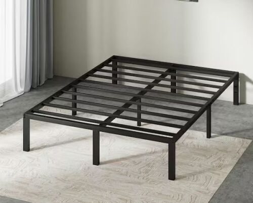Zinus Classic 14 in. Black Metal Queen Platform Bed Frame - Lot 320JF