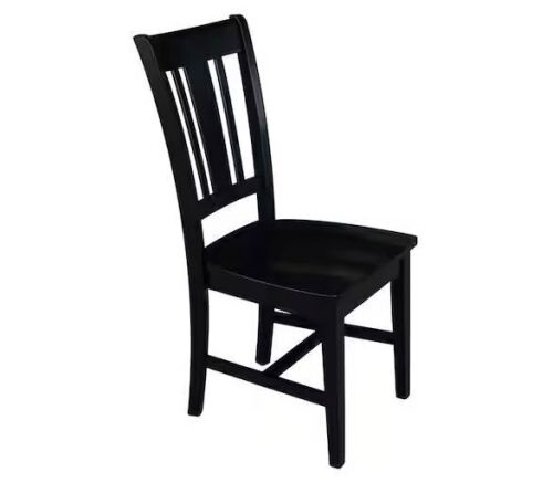 International Concepts San Remo Black Wood Dining Chair (Set of 2) - Lot 328JF