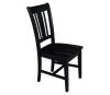 International Concepts San Remo Black Wood Dining Chair (Set of 2) - Thumbnail 1