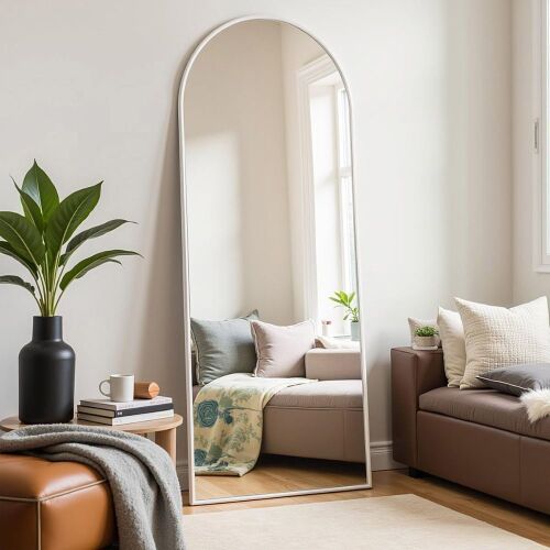 Full Length Arched Mirror - Light Damage to Frame - Lot 373