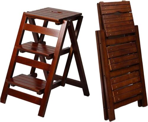 Wooden Folding Step Stool - Lot 377