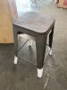 Counter Height Rustic Industrial Backless Stools, Set of 4 - Thumbnail 3