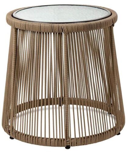 Rope Woven Patio Side Table - Lot 390