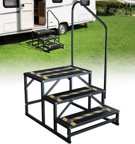 RV Steps with Handrail - Lot 393