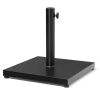 Pellebant 43 lbs. Square Cement Concrete and Steel Outdoor Patio Umbrella Base in Black - Thumbnail 1
