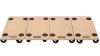 Heavy Duty Wood Rolling Furniture Mover, Securely Holds 500 lbs, 4 Pack - Thumbnail 1