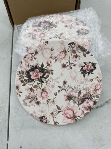 Florarl Coasters with Holder, 6 pc - Lot 423