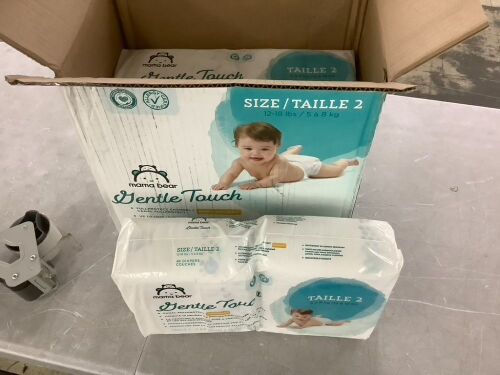 Mama Bear Gentle Touch Baby Diapers, Size 2, 4 Packs of 46 - Lot 461JF