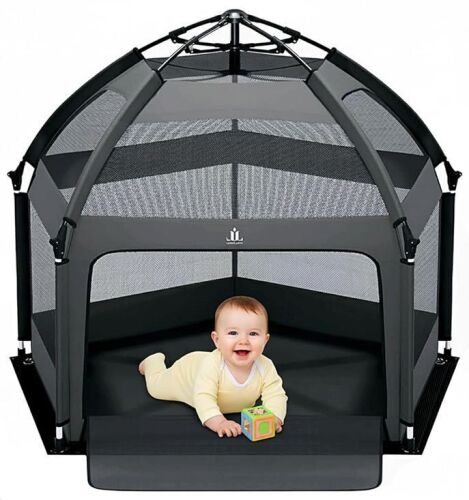 Laras Loft Pop-Up Playpen with Canopy - Lot 464JF