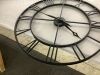 CLXEAST 30 Inch Oversized Roman Numeral Decorative Wall Clock - Thumbnail 4