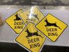 4 Pack Deer Crossing Signs - Thumbnail 1