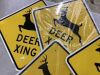 4 Pack Deer Crossing Signs - Thumbnail 3