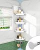 ALLZONE Rustproof Shower Caddy Corner Tension Pole - Thumbnail 1