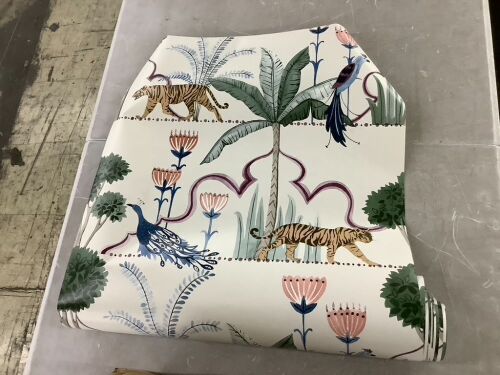 NuWallpaper Laos Taupe Peel and Stick Wallpaper 20.5" x 18' - Lot 505