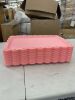 Pink Plastic Serving Trays with Scalloped Edge, 24pc - Thumbnail 4
