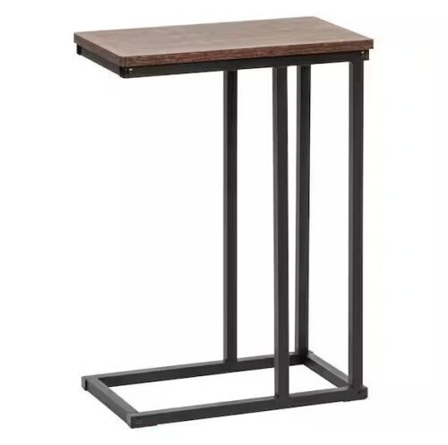 Lot of (2) IRIS Brown C-Shaped Side Table - Lot 527JF