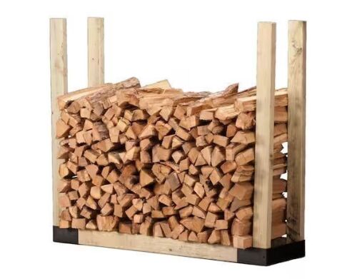 Lot of (2) Shelter Adjustable Black Log Rack Bracket Kit - Lot 529JF