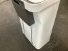 Home Zone Living 18.5 Gal. Large White Stainless Steel Kitchen Trash Can with Step-On Pedal and Slow Closing Lid - Dented - Thumbnail 5