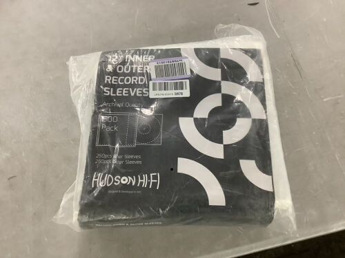 Hudson Hi-Fi Anti-Static Vinyl Record 250 Inner 250 Outer Sleeves - Lot 570JF