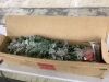 6' Pre-Lit Snow Flocked Artificial Pencil Christmas Tree - Thumbnail 2