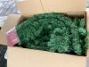 48" Pre-Lit Artificial Fir Christmas Wreath w/ Red Bow, LED Lights - Thumbnail 3