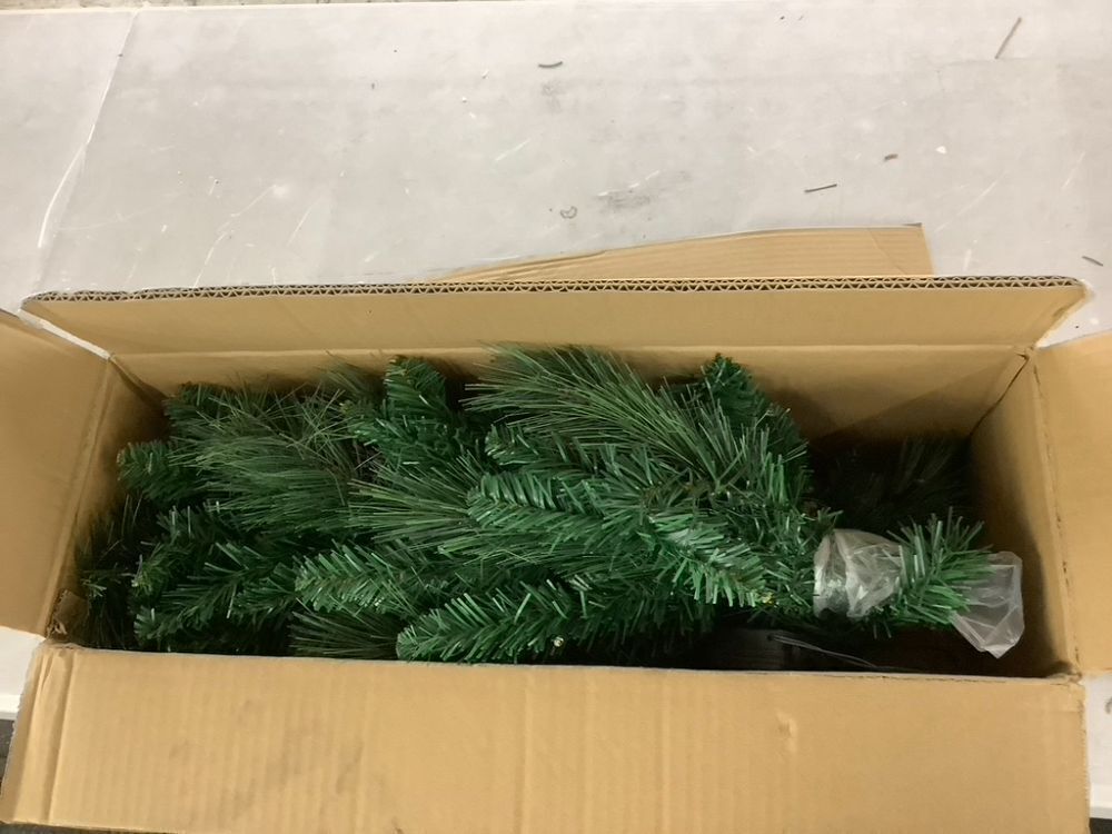 Set of 2 Pre-Lit Pathway Christmas Trees w/ Pine Cones, Timer - 24.5in - Image 2 - Lot 600