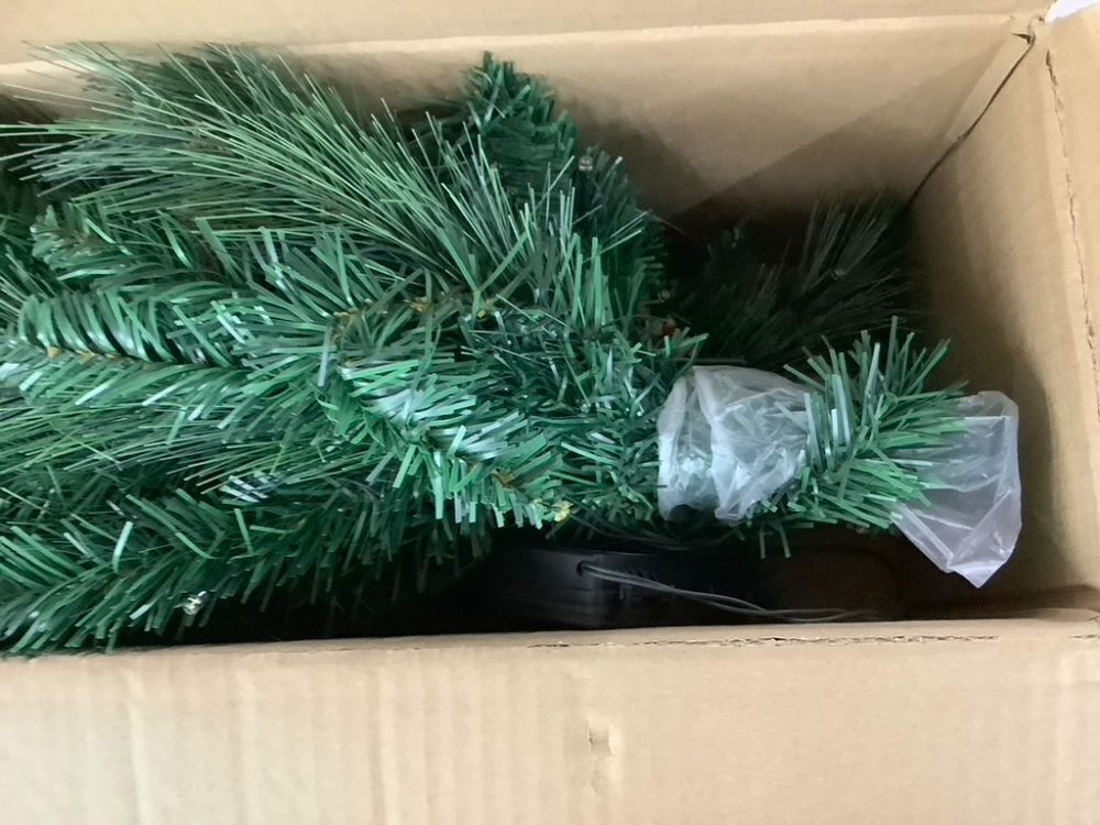 Set of 2 Pre-Lit Pathway Christmas Trees w/ Pine Cones, Timer - 24.5in - Image 3 - Lot 600