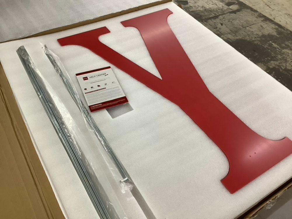 3-Piece Christmas JOY Nativity Yard Decoration w/ Ground Stakes - 46in - Image 2 - Lot 605